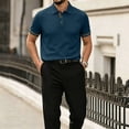 thumbnail image 2 of Mens Polo Shirts Short Sleeve Collared Textured Quick Dry Casual Golf Shirt for Men, 2 of 6