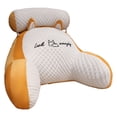 thumbnail image 1 of Flmtop Bed Rest Reading Pillow with Arm Support Cartoon Print Detachable Backrest Support Sofa Couch Pillow Cushion, 1 of 11