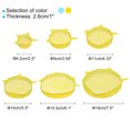 thumbnail image 2 of Unique Bargains Silicone Stretch Lids, 18Pack 6Sizes Round Container Lid for Food Cover 3Color, 2 of 6