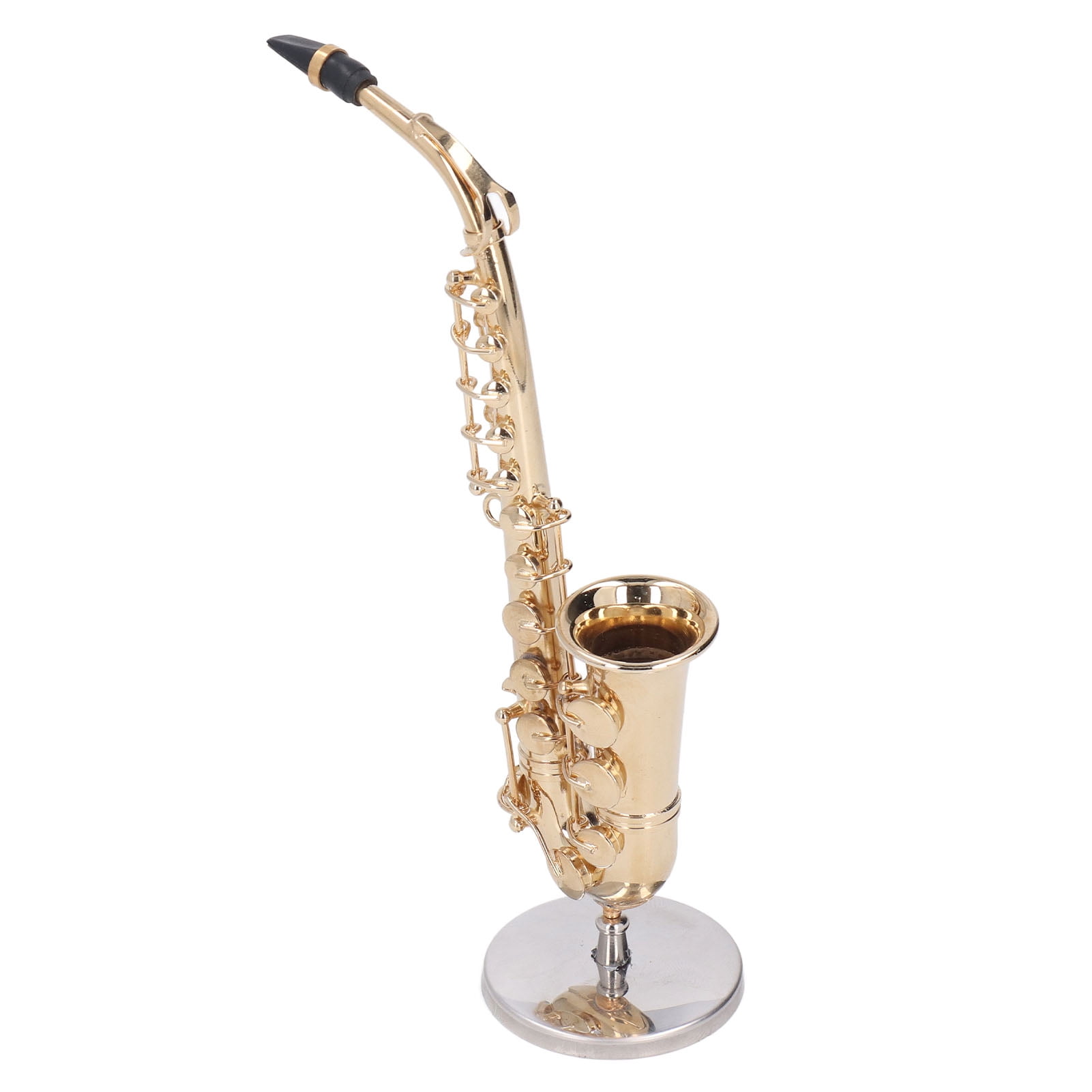 Homyl 1/6 Saxophone Miniature Accessoires Décoratifs Maison de Poupée Ornements Bureau Collections 