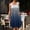 *Blue, variant on ClodeEU Summer Sleeveless Dresses for Women ,Casual Floral Print Tshirt Sundress with Pockets, Loose Tank Beach Dress White,Womens Plus XXL