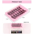 thumbnail image 3 of Nvzi -b 14 Pairs Wispy Faux Mink Lashes Fluffy Eye Lashes Natural Look Volume Fake Eyelashes ，A7084, 3 of 3