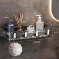 thumbnail image 5 of FAMTKT Bathroom Shelf, No Drill Wall Mounted Organizer, 12x6 inch Shower Caddy Rack with Adhesive, Storage Shelf for Shampoo Soap Toiletries, 5 of 7