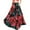 Black B, variant on Bohemian Maxi Skirt for Women Floral Print High Waist Loose Beach Party Holiday Long Skirt with Pocket Black