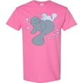 thumbnail image 3 of Inktastic Cute Manatees with Bubbles T-Shirt, 3 of 5