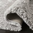 thumbnail image 5 of SAFAVIEH Fontana Jamie Solid Plush Shag Area Rug, Grey, 5'3" x 5'3" Round, 5 of 6
