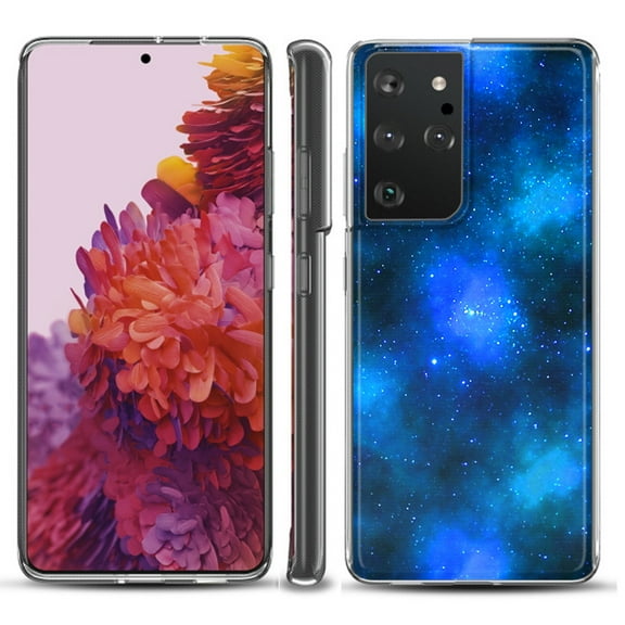 Slim-Fit Lightweight Protective Phone Case compatible with Samsung Galaxy S21 ULTRA 5G, by OneToughShield ® - Cosmos/Stars