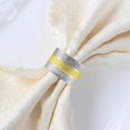 thumbnail image 4 of Set of 6 Elegant Metal Buckles Decorative Napkin Ring for Dining Table Parties, 4 of 5