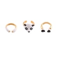 thumbnail image 3 of FOLOYORI Panda Shaped Rings for Women Creative and Adorable Jewelry 1Set, 3 of 8