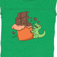 thumbnail image 4 of Inktastic Dino with Chocolate Bar Boys or Girls Baby Bodysuit, 4 of 5