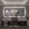 thumbnail image 3 of 88x38 LED Bathroom Mirror, 24V Ultra Bright Backlit Vanity Mirror, Anti-Fog & Shatterproof Tempered Glass, CRI 95+, 3 of 13