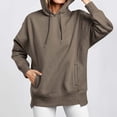 thumbnail image 4 of Aofany Sweatshirt for Women Womens Long Sleeve Hoodie Sweatshirt Hooded Pullover Tops Blouse With Pocket, 4 of 8