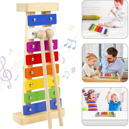 Xylophone For Kids, Toy Xylophone With Wooden Mallets, Rhythm Musical ...
