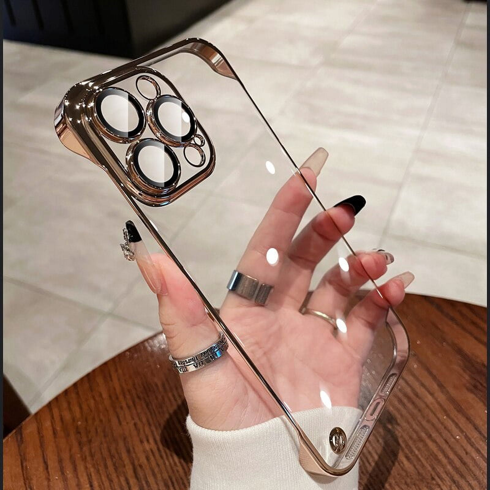 2023 New Design High Level TPU Transparent Clear Mobile Phone Case Cover  for iPhone 15/15PRO 11/12/13/14 PRO Max with Metal Camera Lens Frame and  Side Button - China New Design Case and