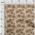thumbnail image 2 of oneOone Cotton Flex Brown Fabric Ocean Craft Projects Decor Fabric Printed By The Yard 40 Inch Wide, 2 of 4