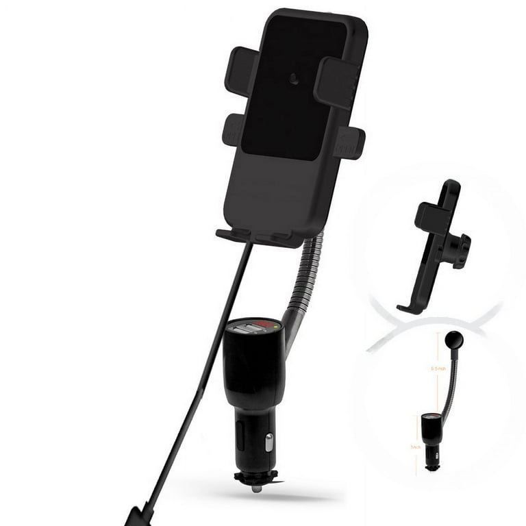 Cigarette lighter dual usb smart fast charging Qi Car wireless charging  universal navigation mobile phone bracket