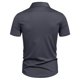 thumbnail image 4 of pstuiky camisetas para hombre, Camisa informal de negocios de color liso con solapa y botones de manga corta para hombre ropa de hombre m, 4 of 6