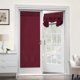 thumbnail image 1 of Cortina opaca para puertas francesas – Panel de cortina de puerta de vidrio opaco con aislamiento térmico Tricia Cortina para cortinas de puerta y ventana, 1 panel, 26 x 68 pulgadas, color burdeos, 1 of 6