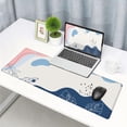 thumbnail image 6 of Large Gaming Mouse Pad - Colorful Leaves, Non-Slip Rubber Base, Stitched Edge, Wristing Pad for Gamer, Office & Home, 11.81"x31.50"x0.12", Durable and Stylish, 6 of 6