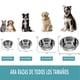 thumbnail image 3 of Set de Tazones de Acero Inoxidable TEZXSAEW Gris 18CM para Comida o Agua para Perros y Gatos, 3 of 7