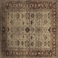 thumbnail image 1 of Ahgly Company Indoor Square Oriental Brown Industrial Area Rugs, 5' Square, 1 of 4
