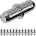 thumbnail image 1 of Soportes para Estantes, 12 Unidades, Soportes para Estantes para Taladrar Orificios de Ø 5 mm, Todo Tipo de Armarios, Metal, Inoxidable, Soportes para Estantes para Muebles, Armarios, Pasadores para, 1 of 5