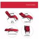 thumbnail image 2 of Silla Plegable Tipo Camastro Reclinable CJR Playa Jardin Alberca rojo, 2 of 8