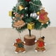 thumbnail image 3 of 8 piezas de 11 * 8 cm, longitud de línea 7 cm colgante de Navidad de madera retro viejo hombre de jengibre decoraciones colgantes muñeca de Navidad decoraciones para árboles de Navidad, 3 of 5