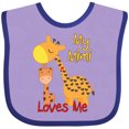 thumbnail image 3 of Inktastic My Mimi Loves Me Giraffe Boys or Girls Baby Bib, 3 of 4