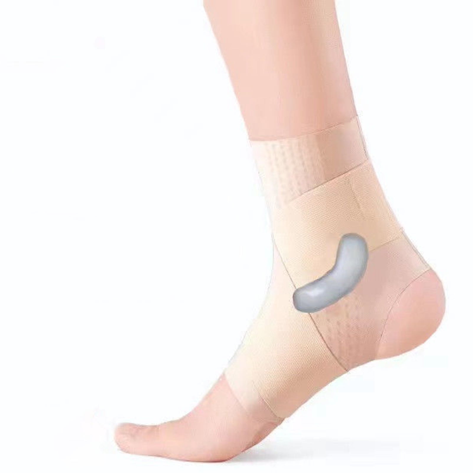 Opolski Ankle Brace Open Heel Ankle Support Ankle Support Stabilizer Elastic Breathable Compression Strap for Arthritis Tendonitis Plantar for Football Skin