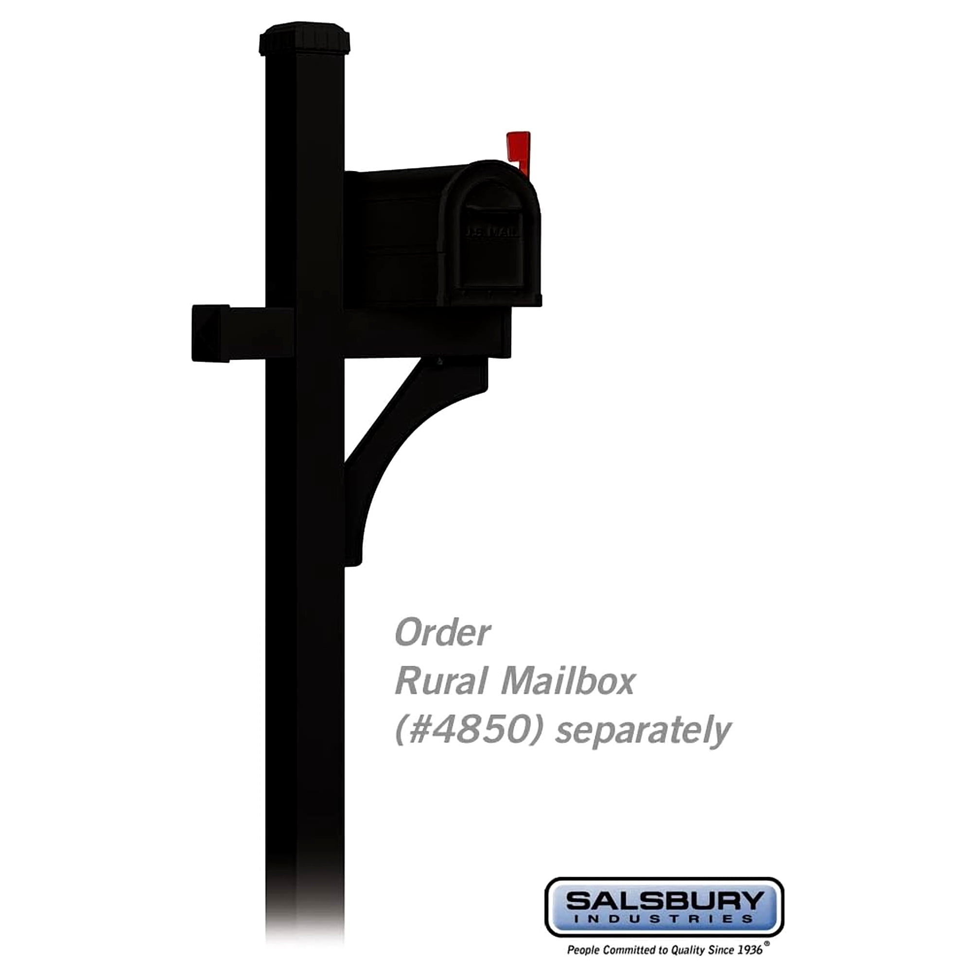 Arm Kit - Replacement for Deluxe Post for (1) Mailbox - Black