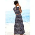 thumbnail image 3 of LASCANA Women's Sleeveless Leopard Cheetah Print Maxi Dress Animal Features, 3 of 5
