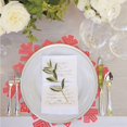 thumbnail image 3 of Snowflake Placemats Set of 6, Christmas Placemats Decorations Snowflake Tablemats Hollow Out Design Round Mats Dining Table Setting Kitchen for Christmas Wedding(Red), 3 of 5