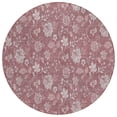 thumbnail image 2 of Addison Rugs Chantille Indoor/Outdoor Transitional Floral Blush Washable Round Rug, 8' x 8', 2 of 6