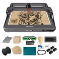thumbnail image 2 of Riwcyla MR.CARVE Engraver 10W Blue Engraving Marker with Rotary Roller and 4PCS Raised Columns Support Offline Work APP Control Compatible with WindowsAndroidIOS/ for Paper Bamboo Glass Acrylic, 2 of 6