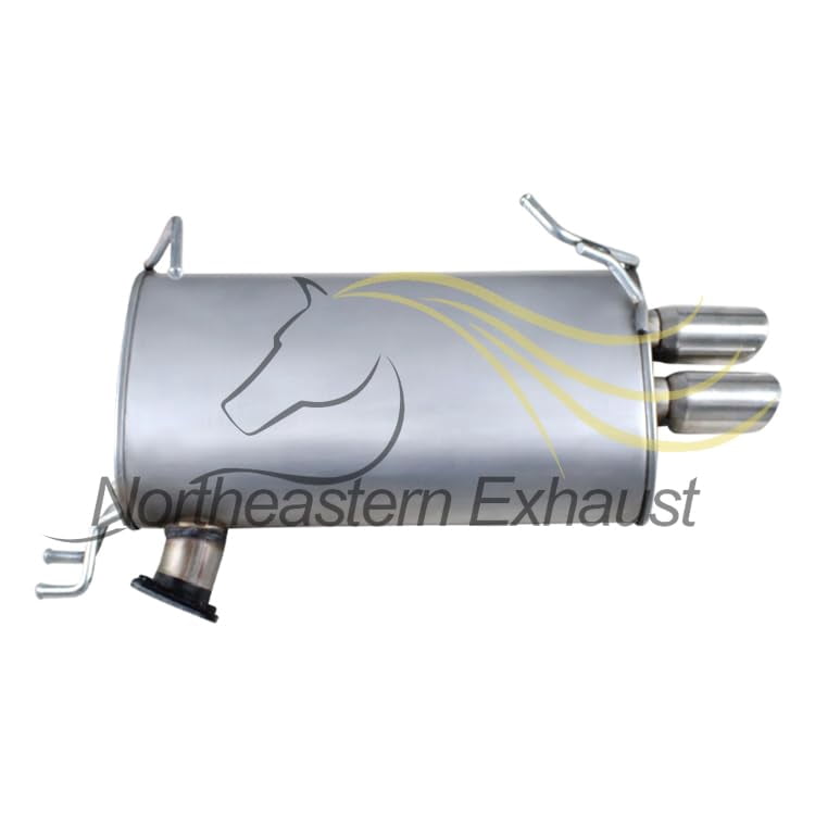 Northeastern Exhaust | Stainless Steel Exhaust Rear Muffler Fits 2007-2013 Mitsubishi Outlander 3.0L | Free Gasket Included | Direct-Fit Replacement | Automotive Replacement Part