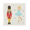 100x Christmas Nutcracker & Ballerina Paper Napkins for Party Supplies 3-Ply 5x5