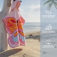 thumbnail image 3 of Mainstays Hooded Beach Towel, Butterfly,1 Piece, 24" x 48, 3 of 5