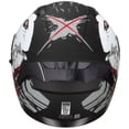 thumbnail image 3 of Casco motocicleta HAX Helmets integral Obsidian Devour White Talla M, 3 of 7
