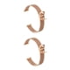 thumbnail image 2 of Correa de reloj deportivo Methold de Metal transpirable ajustable impermeable Oro rosa 2piezas, 2 of 6