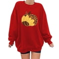 thumbnail image 1 of Nouveaux Hauts pour Femmes 2023 Mode Imprimé Col Rond Chandail Manches Longues Blouse Confortable Chandail en Molleton Coupe Décontractée Chandail en Molleton Oversize pour Femmes, 1 of 3