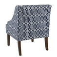 thumbnail image 4 of HomePop Classic Swoop Accent ArmChair - Cream and Blue Geometric, 4 of 10