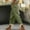 01 Green, variant on Weiqiqre Linen Pants Women with Drawstring Summer Beachwear Lightweight Elastic Waist Pants