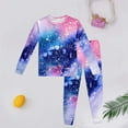thumbnail image 3 of HAYIMI Children Outfit Sets Long Sleeved Space Star Printed O-Neck Home Wear Tops Pants Suit Casual Wear Cartoon Clothes Sets for Child Birthday Party Wear, 3 of 3