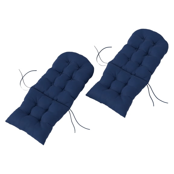 Adirondack Chair Cushions Set of 2, High Back Patio Cushions Non-Slip, UV Resistant, Tufted Outdoor Seat Cushions for Adirondack Chairs, Navy Blue