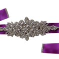 thumbnail image 4 of fastboy Rubans de Mariage Ceinture de Mariée Robe de Bal Ceintures en Cristal Soirée Fait Main avec Strass, 4 of 9