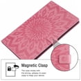 thumbnail image 5 of Dteck Flower Patterned Case For Amazon Kindle Fire HD10 2017/2018/2019 Released (10.1-inch),Magnetic Leather Card Holder Wallet Folio Kickstand Protective Cover,Pink, 5 of 6