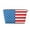 Silver, variant on America Flag Purse Organizer Handbags Totes Leather Zipper Printing Bag For Women Travel Toiletry Bag