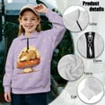 thumbnail image 6 of Uourmeti Mushroom Sleep Capybara Print Kids Christmas Hoodies Half Zipper Sweatshirt Pullover Sweatshirts Festive Holiday Wear for Party Celebration Gift Size 9-10, 6 of 7