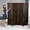 Brown, variant on 4-Panel Room Dividers and Folding Privacy Screens Partition Walls Wooden Screen Portable Freestanding Privacy Wall for Home Office, Black